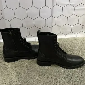 NWT Zara Mens Black Leather Ankle size 9 Zara Men main image 4